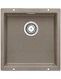 Blanco SUBLINE 400 U Tartufo Lavello 43X46 cm 1 Vasca Quadrato Silgranit Grigio talpa