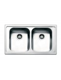 Apell LN862IBC Lavello 87X51 cm 2 Vasche Acciaio inossidabile