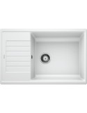 Blanco Zia Xl 6 S Compact 1523277 Lavello 78X50 cm 1 Vasca Rettangolare con Gocciolatoio Silgranit Bianco
