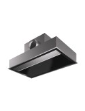 Faber ONYX-C X/VA90 Cappa Integrato a soffitto 90 cm A++ Nero, Acciaio inossidabile