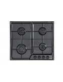 Delonghi FFN 46 ASV Piano Cottura Gas 4 Fornelli 58 cm Nero