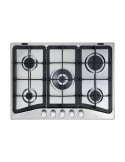 Delonghi PFI 57 GH Piano Cottura Gas 5 Fornelli 68 cm Acciaio inossidabile