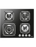 Lofra HGN6G0 Piano Cottura Gas 4 Fornelli 60 cm Nero