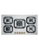 Lofra HRS9AO Piano Cottura Gas 5 Fornelli 90 cm Acciaio inossidabile