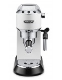 Delonghi EC685.W DEDICA Macchina per espresso Cialde, Caffè macinato 1,1 L 1300 W Nero, Argento, Bianco
