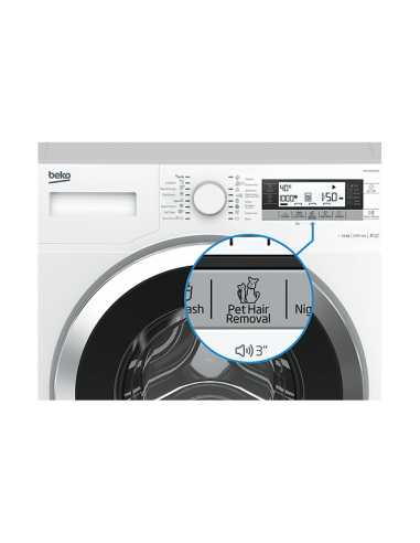 Machine à Laver Beko WUX81232WI/IT - Charge Avant 8 Kg - 1200 Tr/min - Classe C - Blanc