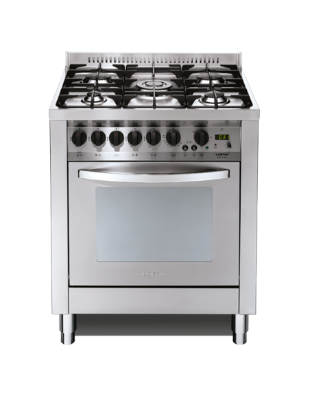 Lofra P76MF/C Cucina Gas 5 Fornelli con Forno Elettrico da 70 cm Acciaio inossidabile | Tekworld.it