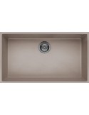 ELLECI QUADRA 130 LGQ13043BSO Lavello 76X44 cm 1 Vasca Rettangolare Granitek Grigio