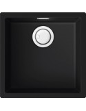 ELLECI Zen 102 LKZ10286 Lavello 46X46 cm 1 Vasca Quadrato Keratek Plus Nero
