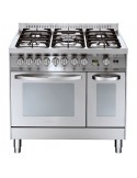 Lofra PD96GVE/Ci Cucina Gas 5 Fornelli con Forno da 90 cm Acciaio inossidabile