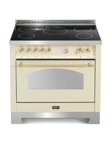 Lofra RBIG96MFT/5I Cucina a Induzione 5 Fornelli con forno Elettrico da 90  cm Avorio | Tekworld.it