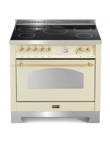Lofra RBIG96MFT/5I Cucina a Induzione 5 Fornelli con forno Elettrico da 90  cm Avorio | Tekworld.it