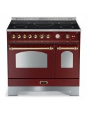 Lofra Dolcevita RRD96MFTE/5I Cucina a Induzione 5 Fornelli con forno Elettrico da 90 cm Borgogna