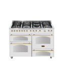 Lofra RBP126SMFT+MFT      /2AEO Cucina Gas 7 Fornelli 3 Elettrico da 120 cm Bianco