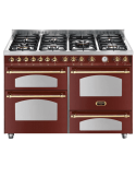 Lofra RR126SMFT+MFT/2AEO Cucina Gas 7 Fornelli 3 Elettrico da 120 cm Borgogna