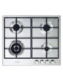 Delonghi SLF 460 LX Piano Cottura Gas 4 Fornelli 60 cm Acciaio inossidabile
