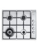 Delonghi DLI 46 ASDV Piano Cottura Gas 4 Fornelli 56 cm Acciaio inossidabile