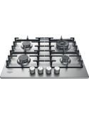 Hotpoint PPH 60G D/IX Piano Cottura Gas 4 Fornelli 60 cm Acciaio inossidabile