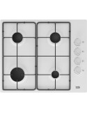 Beko HIGG 64123 SW Piano Cottura Gas 4 Fornelli 61 cm Bianco