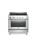 Delonghi PRO 96 MX ED Cucina con Piano cottura a induzione 4 Fornelli con forno Elettrico da 90 cm Acciaio inossidabile