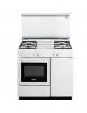 Delonghi SGGW 854 N Cucina Gas 4 Fornelli con Forno Elettrico/Gas da 90 cm Bianco