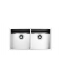 Apell FEQ3838USC Lavello 81 X 43 cm 2 vasche Argento