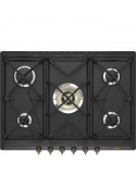 Smeg SRV876AOGH Piano Cottura Gas 5 Fornelli 69 cm Antracite