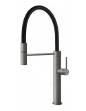 Gessi 316 FLESSA HT 60010 707 Rubinetto Leva sanitaria Nero, Acciaio spazzolato