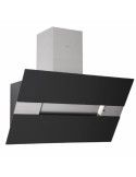 SILVERLINE 3374673301 Cappa Aspirante a parete 80 cm Classe C Nero, Acciaio inossidabile