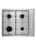 Electrolux KGS6404SX Piano Cottura Gas 4 Fornelli 55 cm Acciaio inossidabile