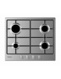 Candy CHW6BRX Piano Cottura Gas 4 Fornelli 60 cm Acciaio inossidabile