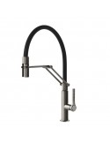 Gessi OFFICINE GESSI 60055 599 Rubinetto Leva sanitaria Nero, Acciaio inossidabile