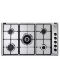 Delonghi YAL 59 DD Piano Cottura Gas 5 Fornelli 86 cm Acciaio inossidabile