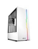 Sharkoon Case Midi Tower PC Bianco - RGB SLIDER WHITE