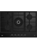 Beko HILW 75325 SDX Piano Cottura Gas 5 Fornelli 75 cm Nero