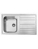 Smeg LPR861 Lavello 86 X 50 cm 1 ciotola Rettangolare con Scolapiatti Acciaio inossidabile