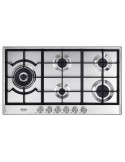 DE LONGHI NSL590DX Piano Cottura Gas 5 Fornelli 90 cm Acciaio inossidabile