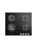 DE LONGHI NSL460N Piano Cottura Gas 4 Fornelli 60 cm Nero