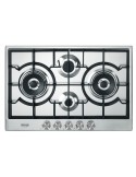DE LONGHI NSL475X Piano Cottura Gas 4 Fornelli 75 cm Acciaio inossidabile