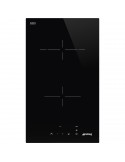 Smeg SE232TD1 Piano Cottura vetroceramica 2 Fornelli 30 cm Nero