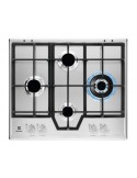 Electrolux KGS64562SX Piano Cottura Gas 4 Fornelli 60 cm Acciaio inossidabile