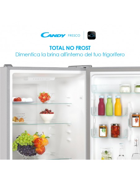 Combi Candy CCE4T620ES, Inox, 200 cm, No Frost, E en