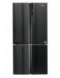 Haier HTF610DSN7 Frigorifero Side by Side 428 L No Frost Classe F Porta francese Nero