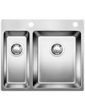 Blanco ANDANO 340/180-IF/A Lavello 59 cm X 50 cm 2 ciotole Rettangolare Acciaio inossidabile