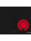 Bosch PKF611BB2E Piano Cottura Ceramica 4 Fornelli 59 cm Nero