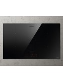 Elica NIKOLATESLAFITXLBLA83 Piano cottura con Cappa 83 cm Classe Nero