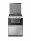 Candy TRIO 4GXNT/1 Cucina a Gas 4 Fornelli con Forno Elettrico da 60 cm Acciaio inossidabile