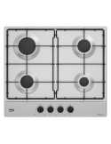Beko HIAG64223S Piano Cottura 4 Fornelli 60 cm Inox