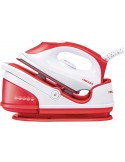 Necchi NS2668 Ferro da Stiro 2200 W Piastra in Ceramica Rosso, Bianco