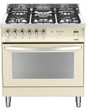 Lofra PBIG86MFT/C Cucina Gas 5 Fornelli con Forno Elettrico da 80 cm Avorio